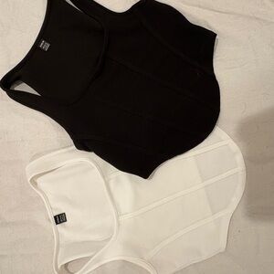 SHEIN Black and White Tank Tops